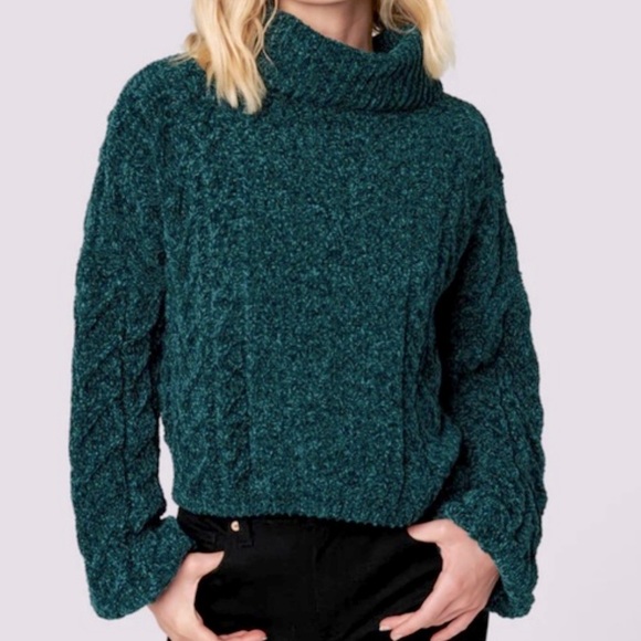 Blank NYC Sweaters - Blank NYC Enchanted Forest Chenille Turtleneck Sweater